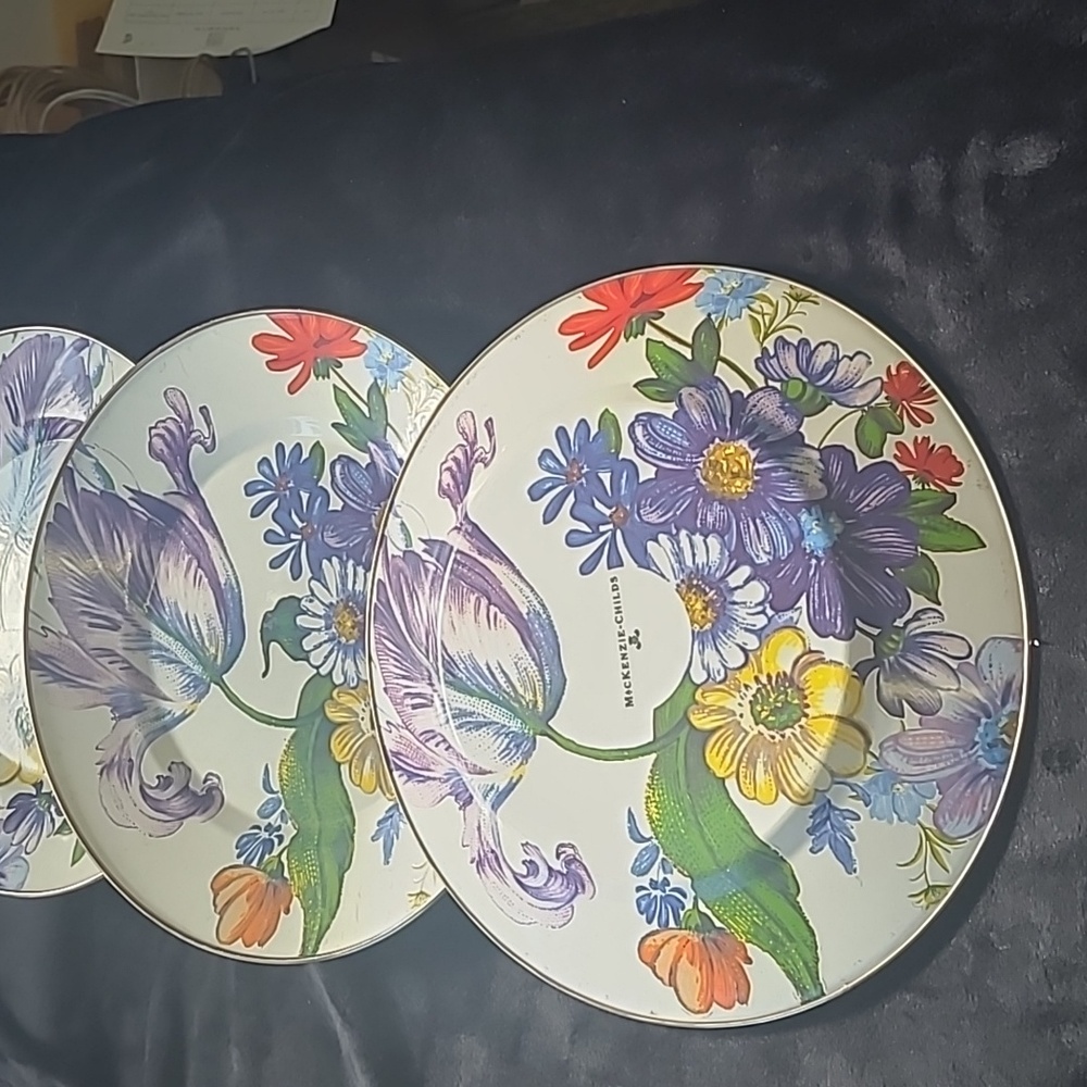Makenzie-Childs Flower Market Dinner Plates - Picture 2 of 2